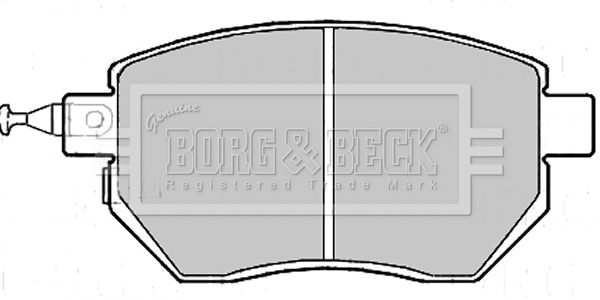 BORG & BECK Комплект тормозных колодок, дисковый тормоз BBP2172